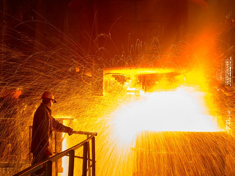 Steel processing involved microwave technology